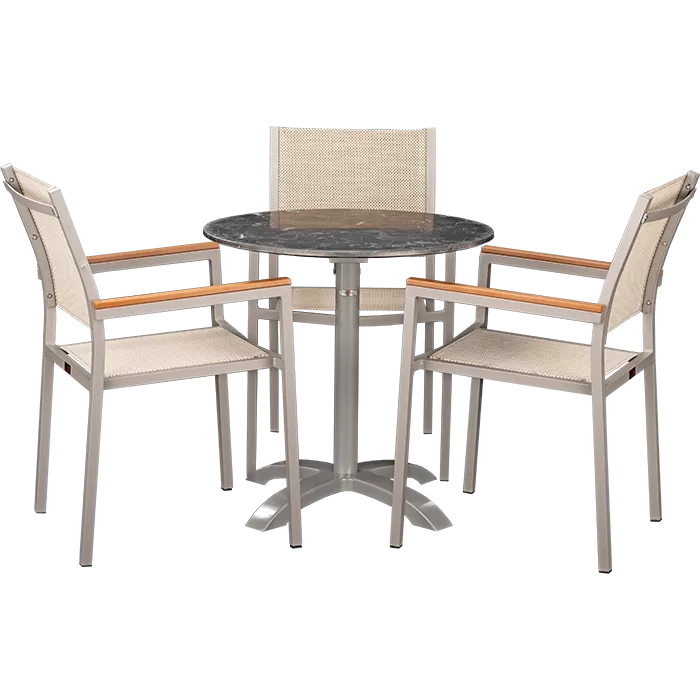Outdoor Set Eris & Nero Marble ø70cm