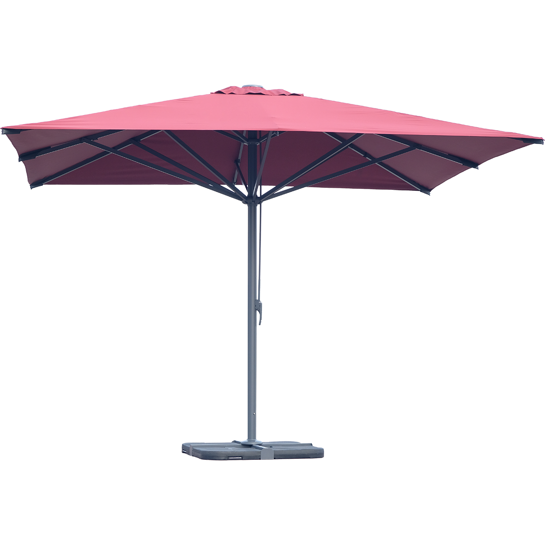 Sonnenschirm Plaza 400x400cm Bordeaux rot