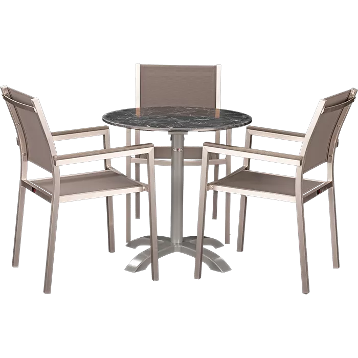 Outdoor Set Sedna & Nero Marble ø70cm