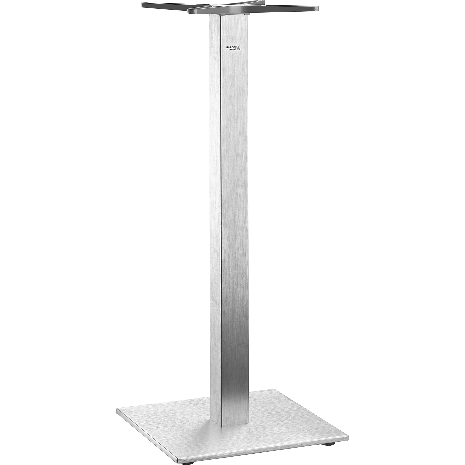 Tischgestell Borkum high eckig brushed