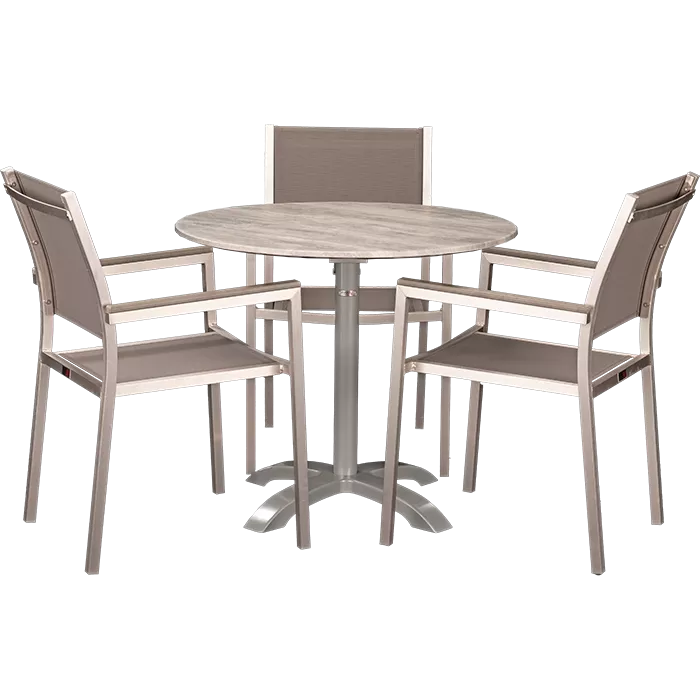 Outdoor Set Sedna & White Ash ø80cm