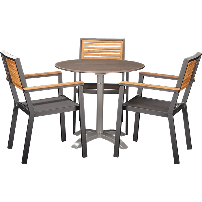 Outdoor Set Flora & Loft Oak ø80cm