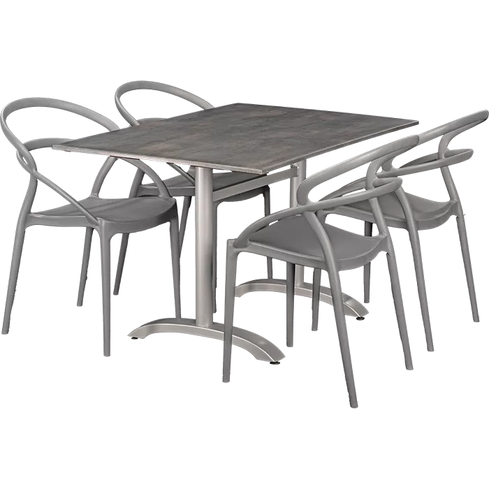 Outdoor Set Lena & Metal 120x80cm