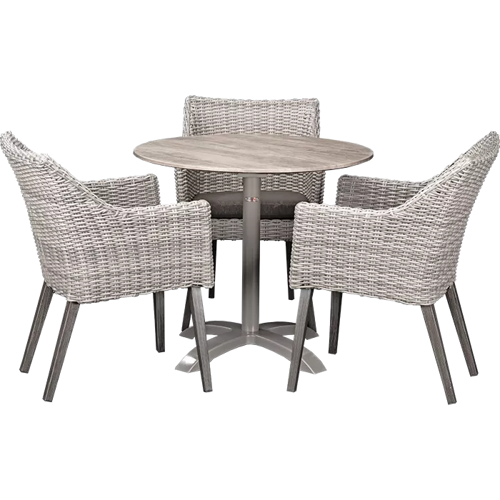 Outdoor Set Oberon & White Ash ø80cm