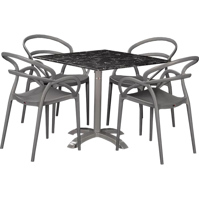 Outdoor Set Nora & Nero Marble 80x80cm