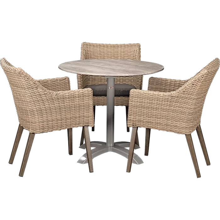 Outdoor Set Oberon & White Ash ø80cm