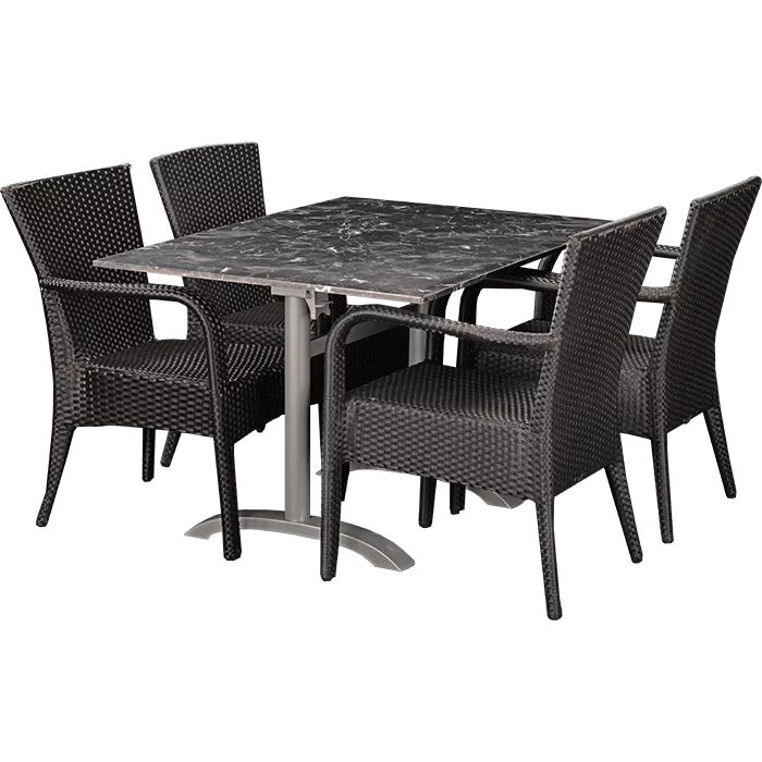 Outdoor Set Porto & Nero Marble 120x80cm