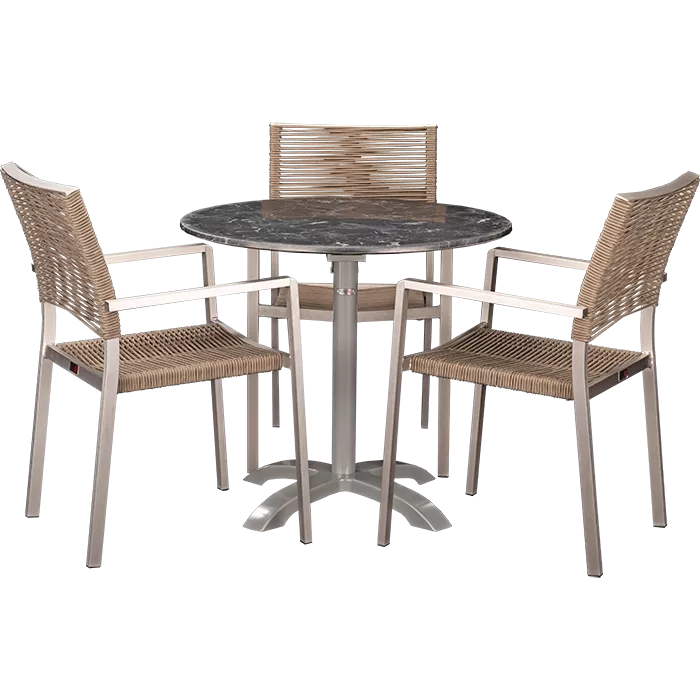 Outdoor Set Triton & Nero Marble ø70cm