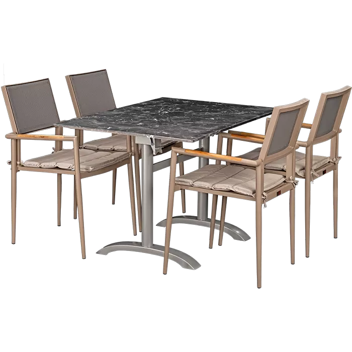 Outdoor Set Kronos & Nero Marble 120x80cm