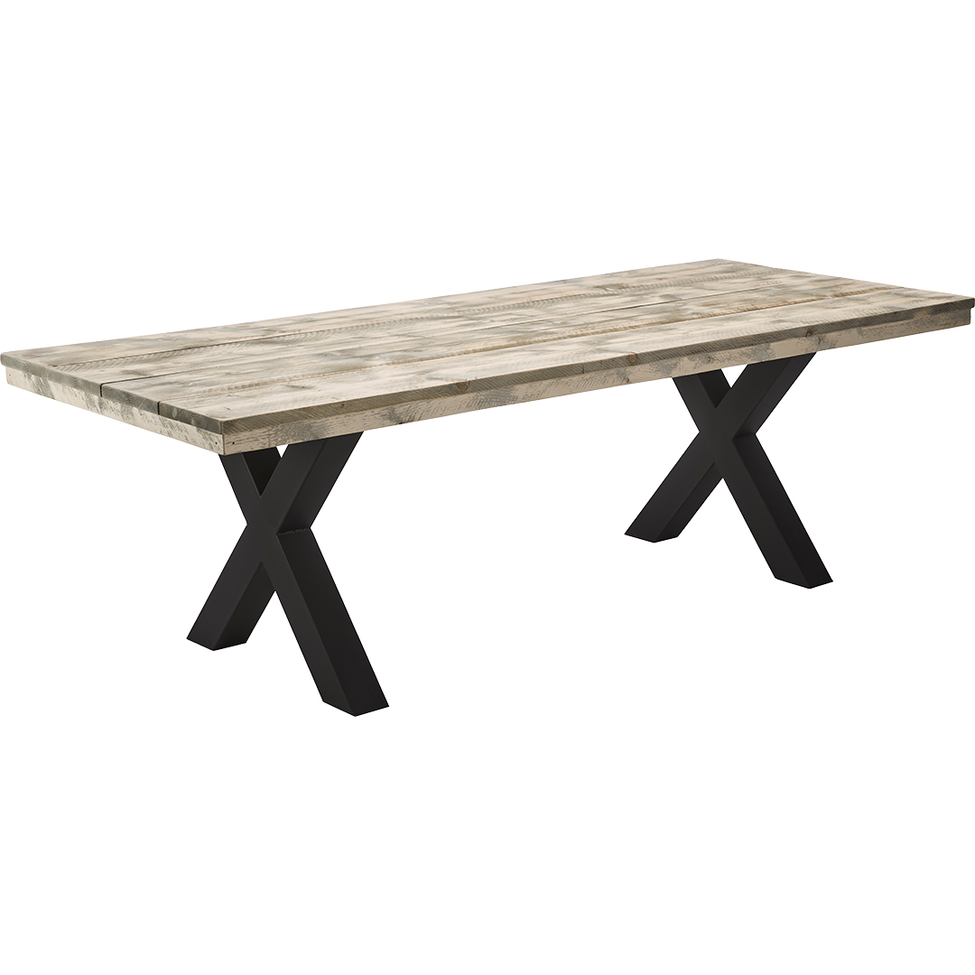 Bauholz X-Tisch