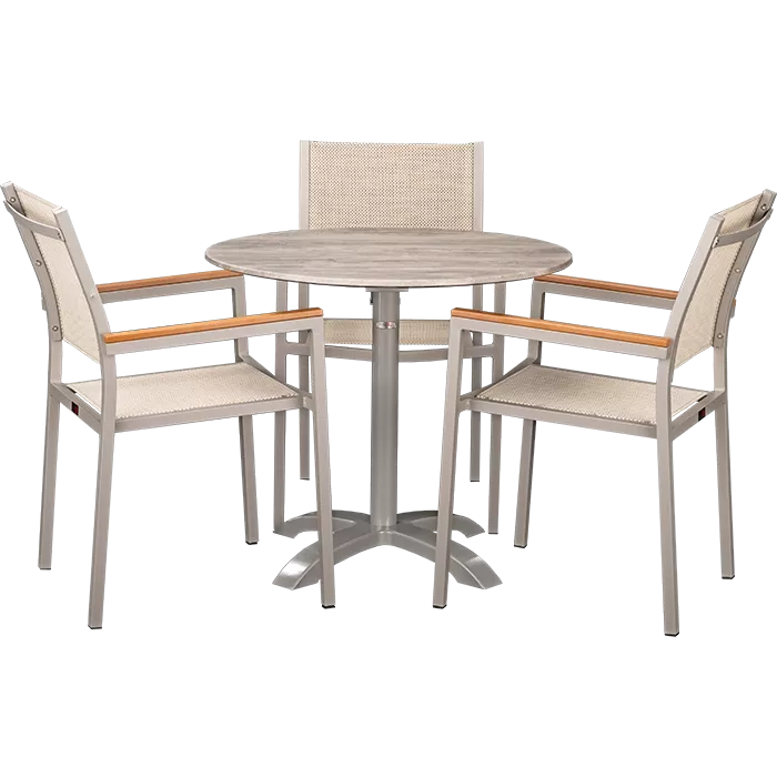 Outdoor Set Eris & White Ash ø80cm