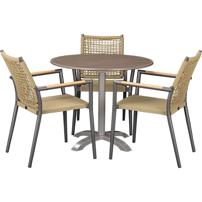 Outdoor Set Helios Anthrazit & Loft Oak ø80cm