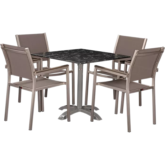 Outdoor Set Sedna & Nero Marble 80x80cm