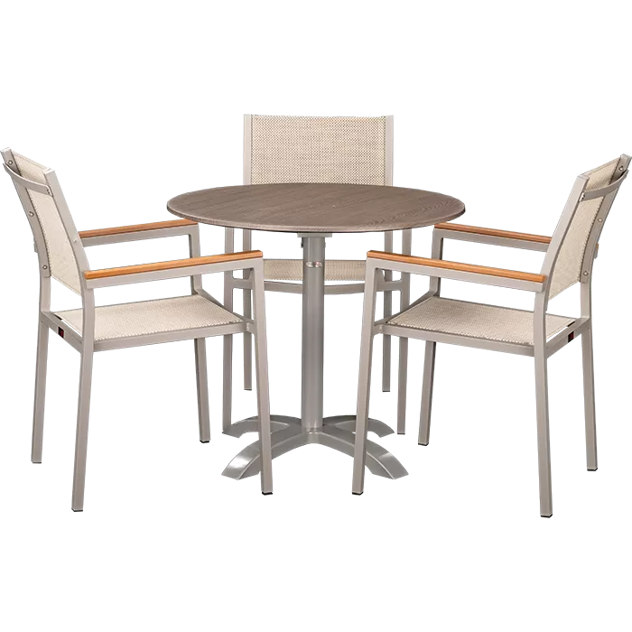 Outdoor Set Eris & Loft Oak ø80cm