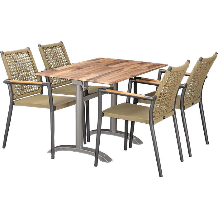 Outdoor Set Helios Anthrazit & Norway Maple 110x70cm