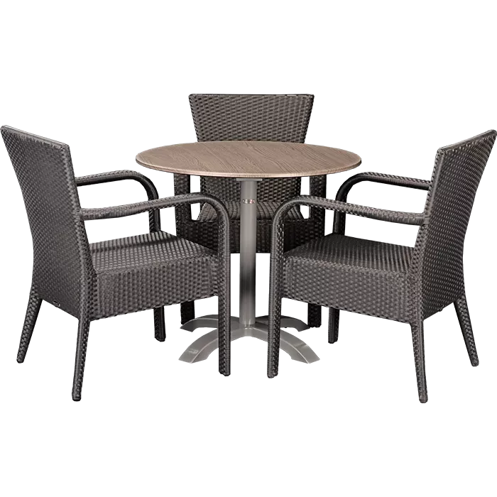 Outdoor Set Porto & Loft Oak ø80cm