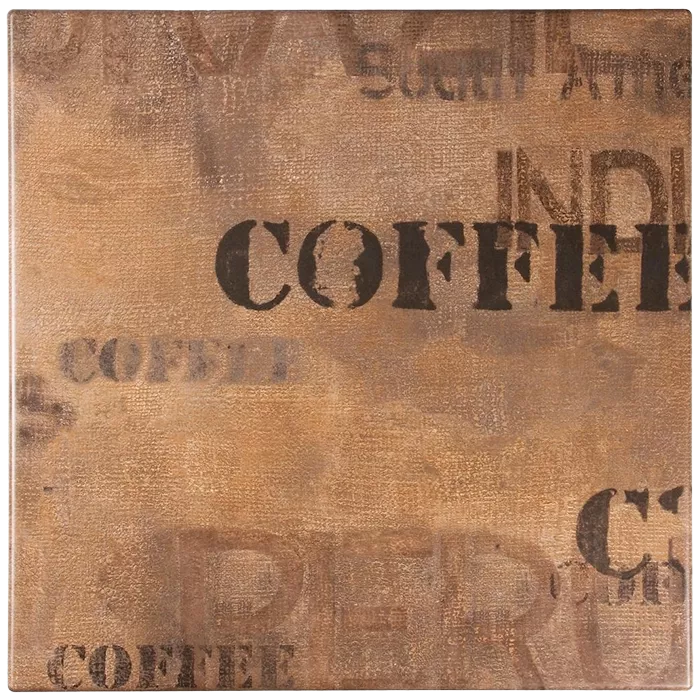 Sonderposten Tischplatte Coffee Sack Ø 80cm