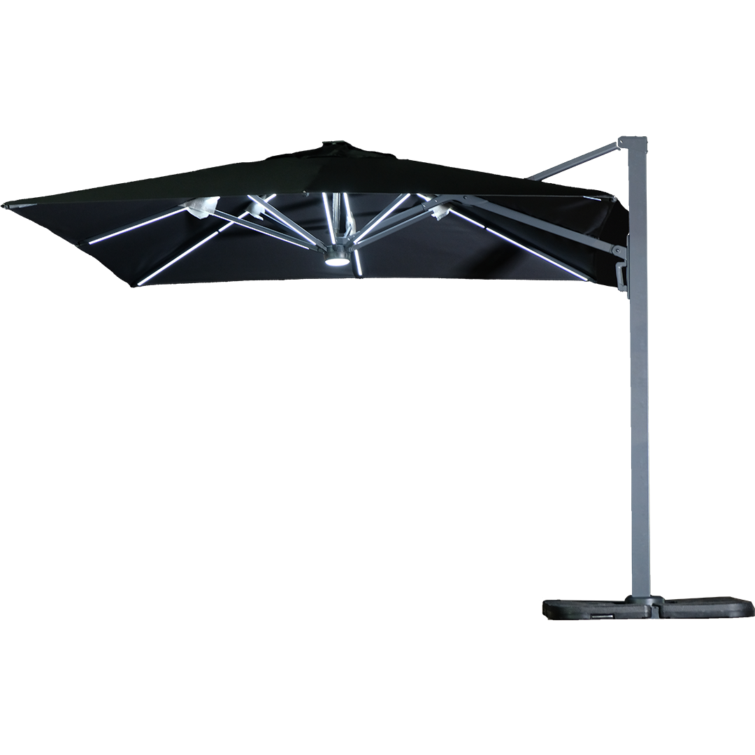 Ampelschirm St. Tropez Anthrazit 300x300cm