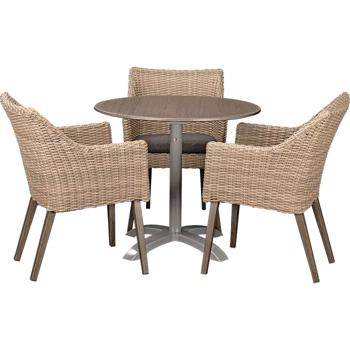 Outdoor Set Oberon & Loft Oak ø80cm