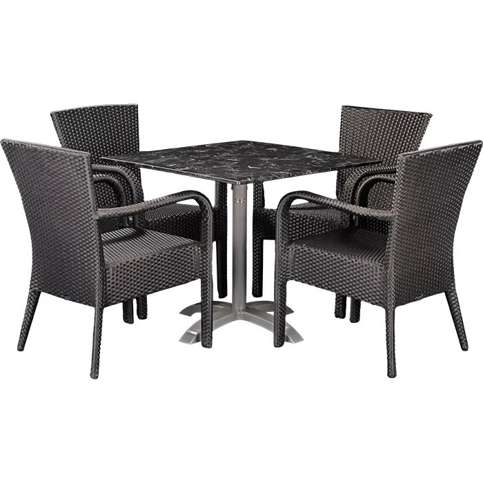 Outdoor Set Porto & Nero 80x80 cm