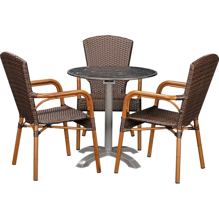 Outdoor Set Spring de Luxe & Nero Marble ø70cm