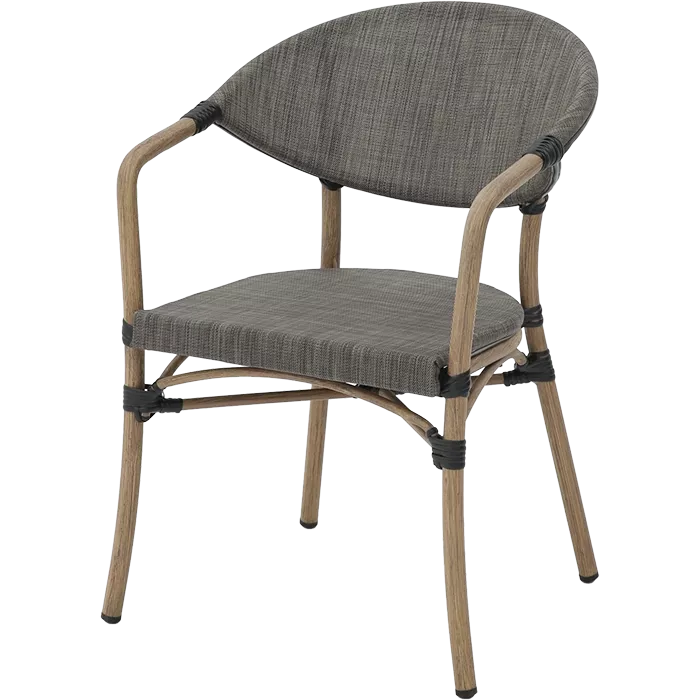 Terrassenstuhl Nassau Graubraun