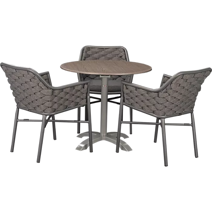 Outdoor Set Varuna & Loft Oak ø80cm