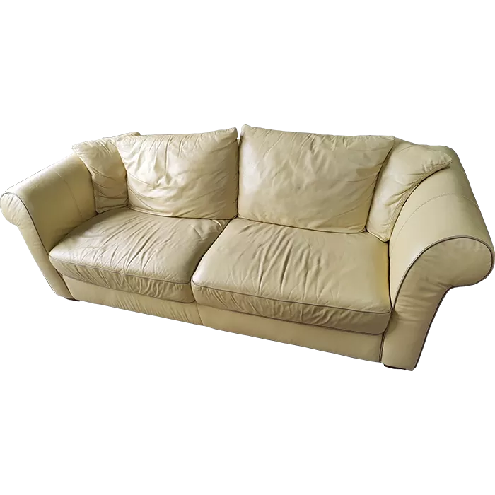 Sonderposten Drei-/Zweisitzer Sofa Echt Leder