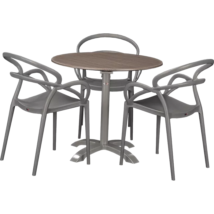 Outdoor Set Nora & Loft Oak ø80cm